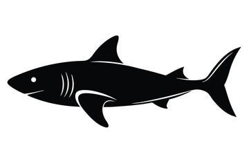 Obraz premium shark silhouette vector icon