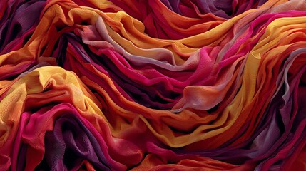 colored fabric wave texture background