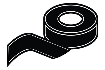 tape silhouette vector icon