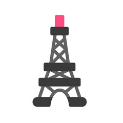 eiffel tower flat icon