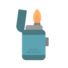 gas lighter flat icon