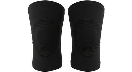 Black Knee Support Sleeves Sports Protection
