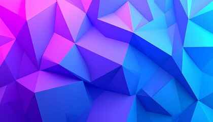 Abstract geometric background with overlapping triangles and polygons, smooth blue