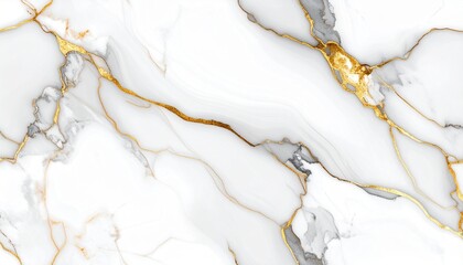Elegant white marble texture with subtle gold veins