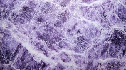 Fototapeta premium Close-up purple violet marble texture background with natural white veins, luxury stone surface detail for elegant flooring, countertops, wall panels, modern interior and architectural design