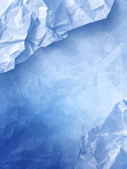 Obraz premium Crumpled Blue Paper Texture Background.