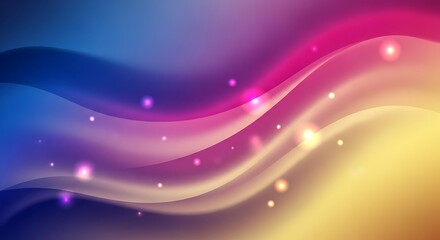 Fototapeta premium Abstract Colorful Waves Background Vibrant Hues and Glowing Lights