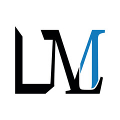 lm logo design template.	