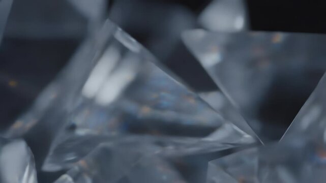 Geometric prism shards with vibrant light flares form a dynamic, seamlessly looping abstract background geometric prism, design, graphic