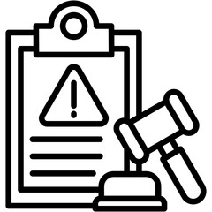 Regulatory Risk line icon