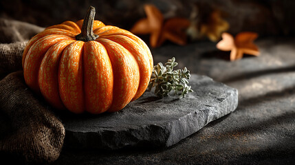 Still life pumpkin autumn fall halloween thanksgiving seasonal harvest