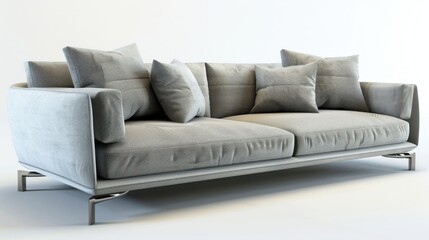 Luxury Indoor Decor: 3D Sofas/Couches, Pillows & Cushions – Relaxing Living Room Furniture Designs