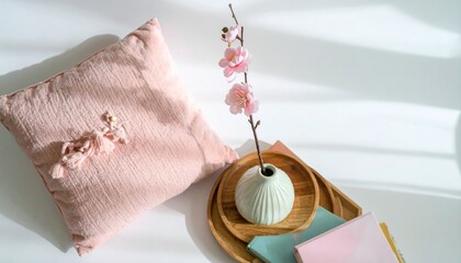 Pastel Pink Decorative Accents - Soft Home Decor