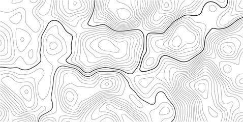 Abstract pattern with lines seamless pattern and topography map and counter map.
