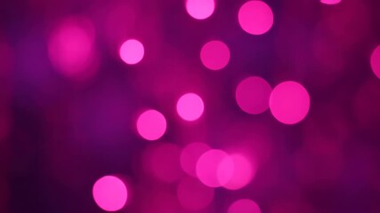 Pink and magenta bokeh lights subtly pulsating and drifting down in a romantic, seamlessly looping abstract video abstract art, Pink and magenta bokeh lights, looped - Powered by Adobe