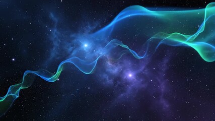 Pulsating Galactic Energy Waves in an Abstract Seamless Loop Background motion graphics, flow, design