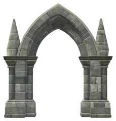 Obraz premium PNG Traditional Gothic pointed arch architecture gothic stone.