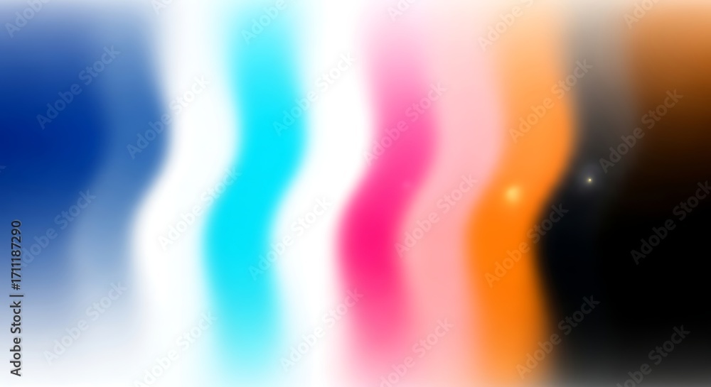 Aufkleber abstract modern illustration in blurred gradient style with vertical bands and soft transitions – bl