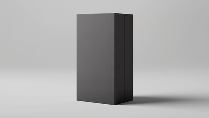 Black Hardcover Book Mock-Up - Spine.Wall Background