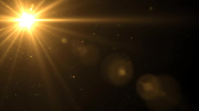Radiant Gold Light Flare Seamlessly Looping Optical Effect Background corporate, ethereal, brilliant