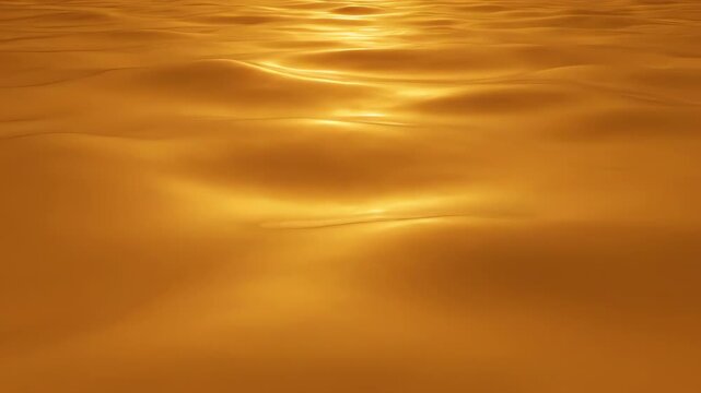 Radiant golden light waves gently undulate and shimmer across a seamlessly looping abstract surface beauty, undulating, heavenly