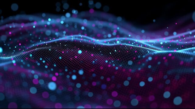 Digital Data Flow: A vibrant, abstract visualization depicts a dynamic flow of data through a network. Brilliant hues and fluid patterns represent digital information pathways. - Powered by Adobe