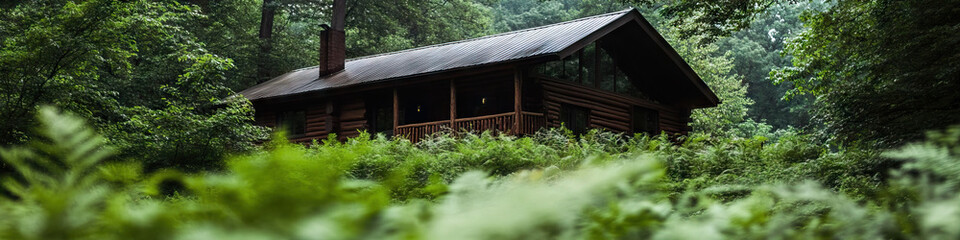 Log Cabin in Foliage