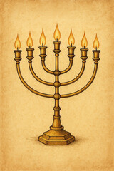 순금 등잔대(the candlestick all of gold), the candlestick, 촛대, 일곱 촛대, 요한 계시록, 교회, 성막, 성전,