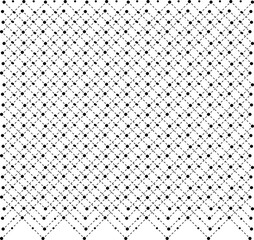 Cross rhombus geometric seamless pattern. Cross line and dot seamless pattern. Diagonal squares background.