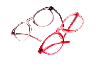 Stylish Red and Pink Eyeglass Frames, Fashion Eyewear, Optical Glasses, Spectacles, 