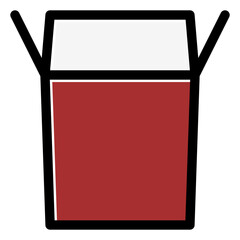 food box takeaway packaging icon