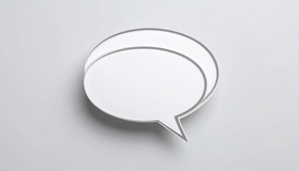 Simple, Clean Speech Bubble Graphic Design