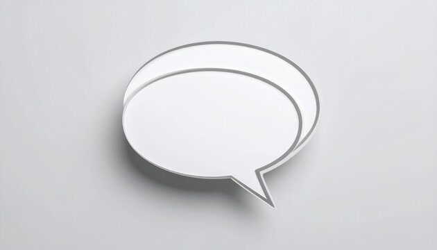 Simple, Clean Speech Bubble Graphic Design