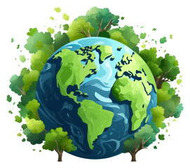 PNG Earth sphere planet world transparent background