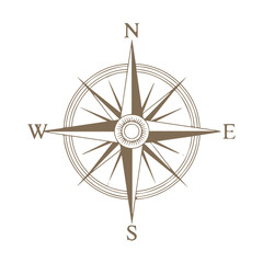 compass rose emblem vector art cardinal directions navigational tool graphic for map location travel discovery label art
