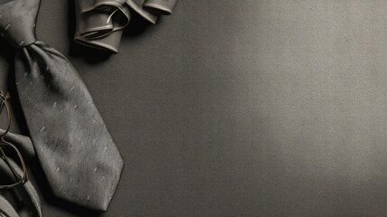 A modern black graphic design area showcasing luxury branding with monochrome abstract patterns, minimalism,