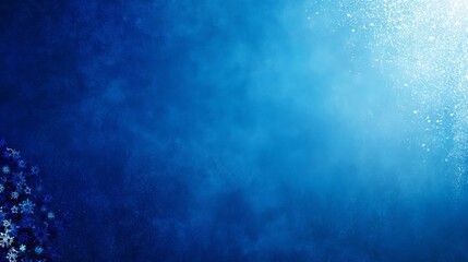 Fototapeta premium Majestic minimalist blue abstract snowy display podium with geometric shapes, gradient texture,