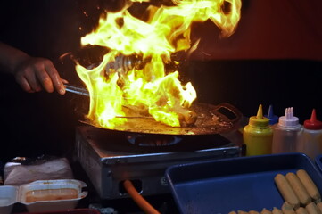 fire in cooking