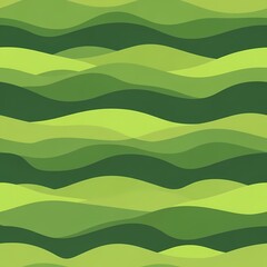 Obraz premium Abstract Green Wavy Pattern Design