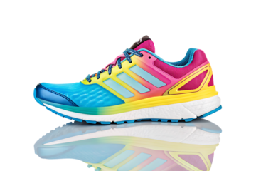 Colorful running shoe for athletes