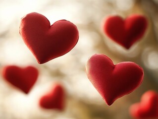 Floating Hearts, A Symbol of Love and Affection for Valentine's Day