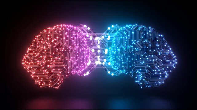 Interconnected Brains: An artistic rendering of two glowing brains connected by a network, representing communication, data exchange, and the intricacies of the human mind.