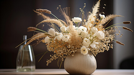 Barley Floral Arrangement Art