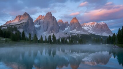 sunset over the mountains