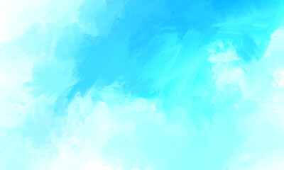abstract bright blue acrylic paint background