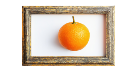 frame with orange