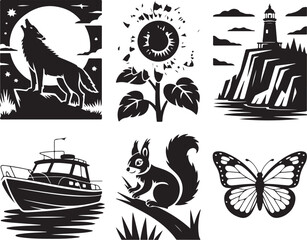 Nature's beauty diverse collection for your projects