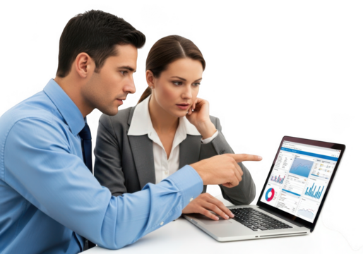 Business meeting isolated on transparent background