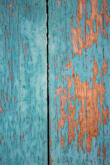 Textura de madera azul desgastada