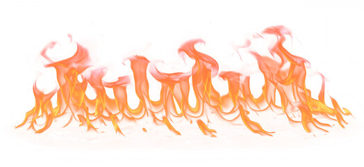 Ethereal Flames A dance of orange and yellow fire with translucent edges.